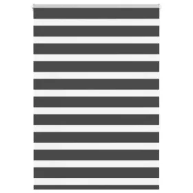 Estor cebra negro 105x150 cm tejido ancho 100,9 cm poliéster by , Blinds and blinds - Ref: Foro24-4014236, Price: 21,89 €, Di...