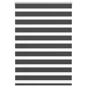 Estor cebra negro 95x150 cm tejido ancho 90,9 cm poliéster by , Blinds and blinds - Ref: Foro24-4014234, Price: 27,44 €, Disc...