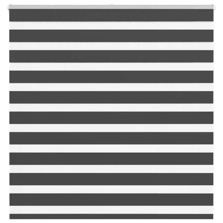 Estor cebra negro 140x100 cm tejido ancho 135,9 cm poliéster by , Blinds and blinds - Ref: Foro24-4014217, Price: 24,04 €, Di...