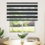 Estor cebra negro 130x100 cm tejido ancho 125,9 cm poliéster de , Persianas y estores - Ref: Foro24-4014215, Precio: 23,15 €,...