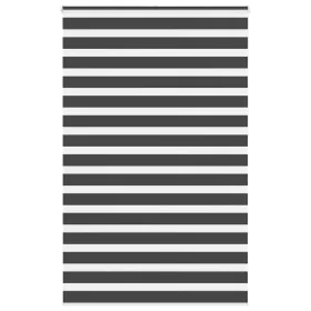 Estor cebra negro 150x230 cm tejido ancho 145,9 cm poliéster by , Blinds and blinds - Ref: Foro24-4014297, Price: 36,98 €, Di...