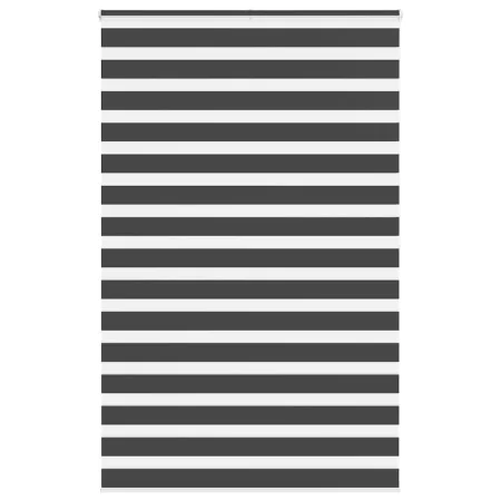 Estor cebra negro 140x200 cm tejido ancho 135,9 cm poliéster von , Jalousien und Jalousien - Ref: Foro24-4014269, Preis: 39,4...