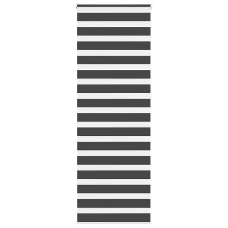 Estor cebra negro 80x230 cm tejido ancho 75,9 cm poliéster by , Blinds and blinds - Ref: Foro24-4014283, Price: 27,60 €, Disc...