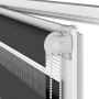 Estor cebra negro 80x230 cm tejido ancho 75,9 cm poliéster by , Blinds and blinds - Ref: Foro24-4014283, Price: 27,60 €, Disc...