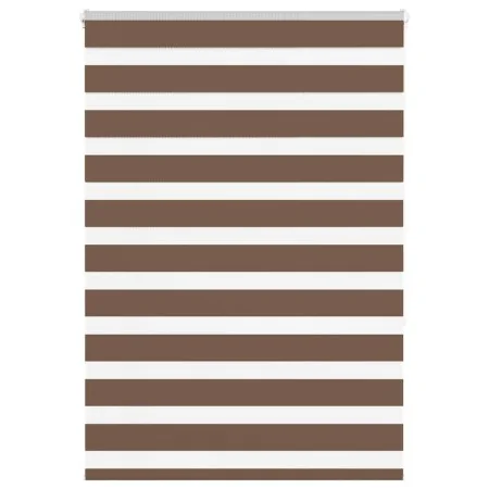 Estor cebra marrón 95x150 cm tejido ancho 90,9 cm poliéster de , Persianas y estores - Ref: Foro24-4014338, Precio: 25,76 €, ...