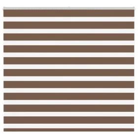 Brauner Zebra-Vorhang 155x150 cm, Stoffbreite 150,9 cm, aus Polyester. von , Jalousien und Jalousien - Ref: Foro24-4014350, P...