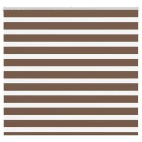 Brown zebra curtain 155x150 cm, fabric width 150.9 cm, polyester. by , Blinds and blinds - Ref: Foro24-4014350, Price: 24,91 ...