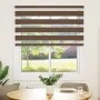 Estor cebra marrón 135x150 cm tejido ancho 130,9 cm poliéster de , Persianas y estores - Ref: Foro24-4014346, Precio: 31,02 €...