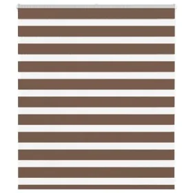 Brauner Zebra-Vorhang 130x100 cm, Stoffbreite 125,9 cm, aus Polyester. von , Jalousien und Jalousien - Ref: Foro24-4014319, P...