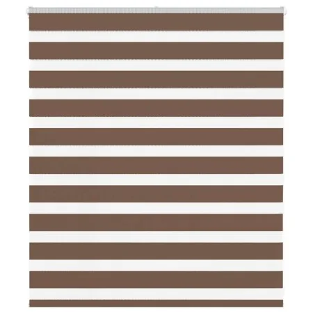 Brauner Zebra-Vorhang 130x100 cm, Stoffbreite 125,9 cm, aus Polyester. von , Jalousien und Jalousien - Ref: Foro24-4014319, P...