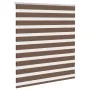 Brown zebra curtain 130x100 cm, fabric width 125.9 cm, polyester. by , Blinds and blinds - Ref: Foro24-4014319, Price: 26,72 ...