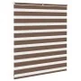 Brown zebra curtain 130x100 cm, fabric width 125.9 cm, polyester. by , Blinds and blinds - Ref: Foro24-4014319, Price: 26,72 ...