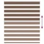 Brown zebra curtain 130x100 cm, fabric width 125.9 cm, polyester. by , Blinds and blinds - Ref: Foro24-4014319, Price: 26,72 ...