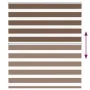 Estor cebra marrón 130x100 cm tejido ancho 125,9 cm poliéster de , Persianas y estores - Ref: Foro24-4014319, Precio: 26,72 €...