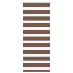 Brauner Zebra-Vorhang 60x150 cm, Stoffbreite 55,9 cm, aus Polyester. von , Jalousien und Jalousien - Ref: Foro24-4014331, Pre...