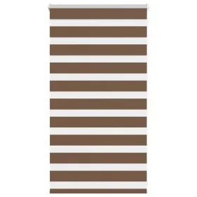 Brown zebra curtain 85x100 cm, fabric width 80.9 cm, polyester. by , Blinds and blinds - Ref: Foro24-4014310, Price: 19,28 €,...