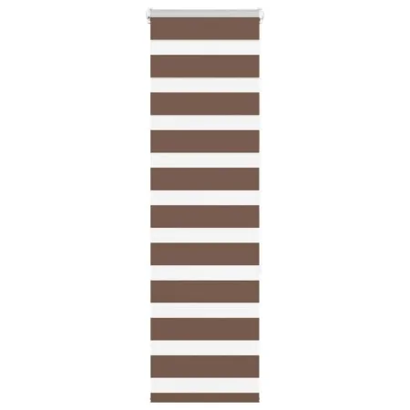 Brauner Zebra-Vorhang 40x150 cm, Stoffbreite 35,9 cm, aus Polyester. von , Jalousien und Jalousien - Ref: Foro24-4014327, Pre...