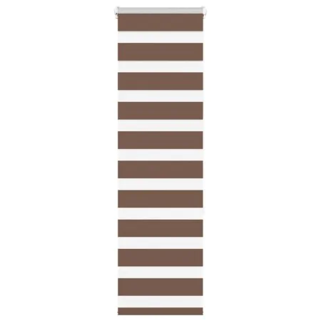 Brown zebra curtain 40x150 cm, fabric width 35.9 cm, polyester. by , Blinds and blinds - Ref: Foro24-4014327, Price: 19,63 €,...
