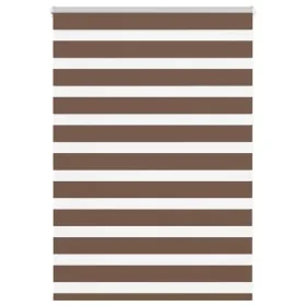 Brown zebra curtain 95x100 cm, fabric width 90.9 cm, polyester. by , Blinds and blinds - Ref: Foro24-4014312, Price: 22,63 €,...