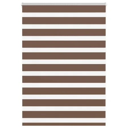 Brown zebra curtain 95x100 cm, fabric width 90.9 cm, polyester. by , Blinds and blinds - Ref: Foro24-4014312, Price: 22,63 €,...