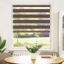 Brown zebra curtain 95x100 cm, fabric width 90.9 cm, polyester. by , Blinds and blinds - Ref: Foro24-4014312, Price: 22,63 €,...