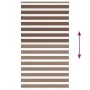 Brown zebra curtain 130x200 cm, fabric width 125.9 cm, polyester. by , Blinds and blinds - Ref: Foro24-4014371, Price: 35,25 ...