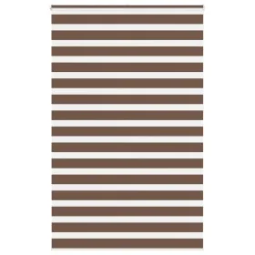 Brauner Zebra-Vorhang 140x230 cm, Stoffbreite 135,9 cm, aus Polyester. von , Jalousien und Jalousien - Ref: Foro24-4014399, P...