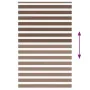 Brauner Zebra-Vorhang 140x230 cm, Stoffbreite 135,9 cm, aus Polyester. von , Jalousien und Jalousien - Ref: Foro24-4014399, P...