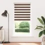 Brown zebra curtain 95x230 cm, fabric width 90.9 cm, polyester. by , Blinds and blinds - Ref: Foro24-4014390, Price: 28,57 €,...