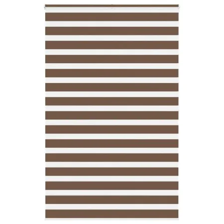 Brauner Zebra-Vorhang 140x200 cm, Stoffbreite 135,9 cm, aus Polyester. von , Jalousien und Jalousien - Ref: Foro24-4014373, P...