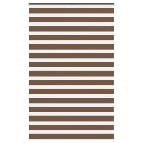 Estor cebra marrón 145x230 cm tejido ancho 140,9 cm poliéster de , Persianas y estores - Ref: Foro24-4014400, Precio: 36,35 €...