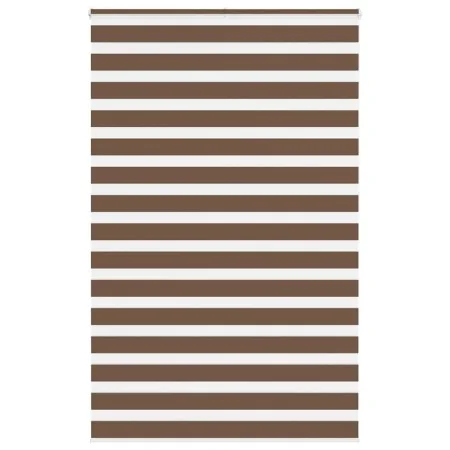 Brauner Zebra-Vorhang 145x230 cm, Stoffbreite 140,9 cm, aus Polyester. von , Jalousien und Jalousien - Ref: Foro24-4014400, P...
