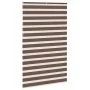Brauner Zebra-Vorhang 145x230 cm, Stoffbreite 140,9 cm, aus Polyester. von , Jalousien und Jalousien - Ref: Foro24-4014400, P...