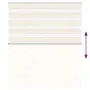 Brauner Zebra-Vorhang 145x230 cm, Stoffbreite 140,9 cm, aus Polyester. von , Jalousien und Jalousien - Ref: Foro24-4014400, P...