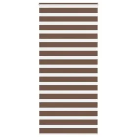 Brauner Zebra-Vorhang 105x230 cm, Stoffbreite 100,9 cm, aus Polyester. von , Jalousien und Jalousien - Ref: Foro24-4014392, P...