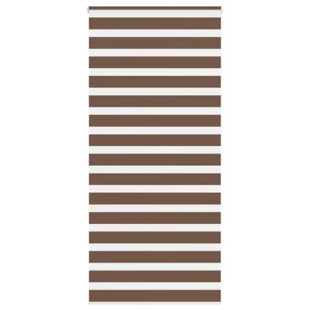 Brown zebra curtain 105x230 cm, fabric width 100.9 cm, polyester. by , Blinds and blinds - Ref: Foro24-4014392, Price: 24,42 ...