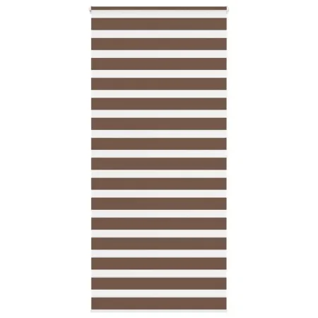 Brown zebra curtain 100x200 cm, fabric width 95.9 cm, polyester. by , Blinds and blinds - Ref: Foro24-4014365, Price: 28,57 €...