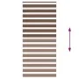 Brown zebra curtain 100x200 cm, fabric width 95.9 cm, polyester. by , Blinds and blinds - Ref: Foro24-4014365, Price: 28,57 €...