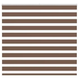 Brauner Zebra-Vorhang 165x150 cm, Stoffbreite 160,9 cm, aus Polyester. von , Jalousien und Jalousien - Ref: Foro24-4014352, P...