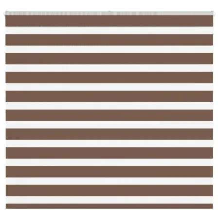 Brauner Zebra-Vorhang 165x150 cm, Stoffbreite 160,9 cm, aus Polyester. von , Jalousien und Jalousien - Ref: Foro24-4014352, P...