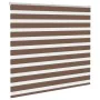 Brauner Zebra-Vorhang 165x150 cm, Stoffbreite 160,9 cm, aus Polyester. von , Jalousien und Jalousien - Ref: Foro24-4014352, P...