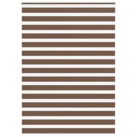 Brauner Zebra-Vorhang 165x200 cm, Stoffbreite 160,9 cm, aus Polyester. von , Jalousien und Jalousien - Ref: Foro24-4014378, P...
