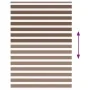 Brown zebra curtain 165x200 cm, fabric width 160.9 cm, polyester. by , Blinds and blinds - Ref: Foro24-4014378, Price: 39,87 ...