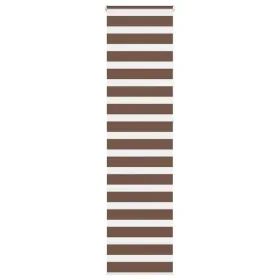 Brauner Zebra-Vorhang 65x230 cm, Stoffbreite 60,9 cm, aus Polyester. von , Jalousien und Jalousien - Ref: Foro24-4014384, Pre...