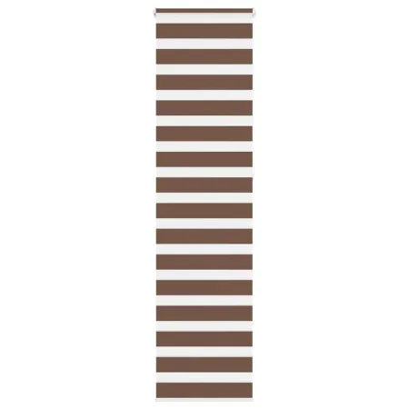 Brauner Zebra-Vorhang 65x230 cm, Stoffbreite 60,9 cm, aus Polyester. von , Jalousien und Jalousien - Ref: Foro24-4014384, Pre...