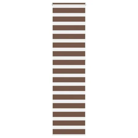 Brown zebra curtain 65x230 cm, fabric width 60.9 cm, polyester. by , Blinds and blinds - Ref: Foro24-4014384, Price: 23,03 €,...