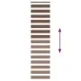 Brown zebra curtain 65x230 cm, fabric width 60.9 cm, polyester. by , Blinds and blinds - Ref: Foro24-4014384, Price: 23,03 €,...