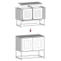 TV-Möbel aus kaltgewalztem Stahl in Rosa, 68x39x60,5 cm. von , TV-Möbel - Ref: Foro24-853333, Preis: 72,44 €, Rabatt: %