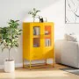Aparador de acero amarillo mostaza 68x39x111,5 cm de , Aparadores - Ref: Foro24-853365, Precio: 145,95 €, Descuento: %