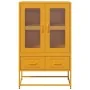 Gelber Senfglasvitrine aus Stahl 68x39x111,5 cm von , Sideboards - Ref: Foro24-853365, Preis: 147,85 €, Rabatt: %